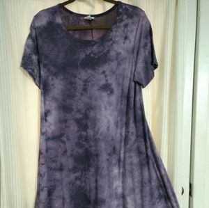 LuLaRoe M Purple Tye-dyed Carly EUC
